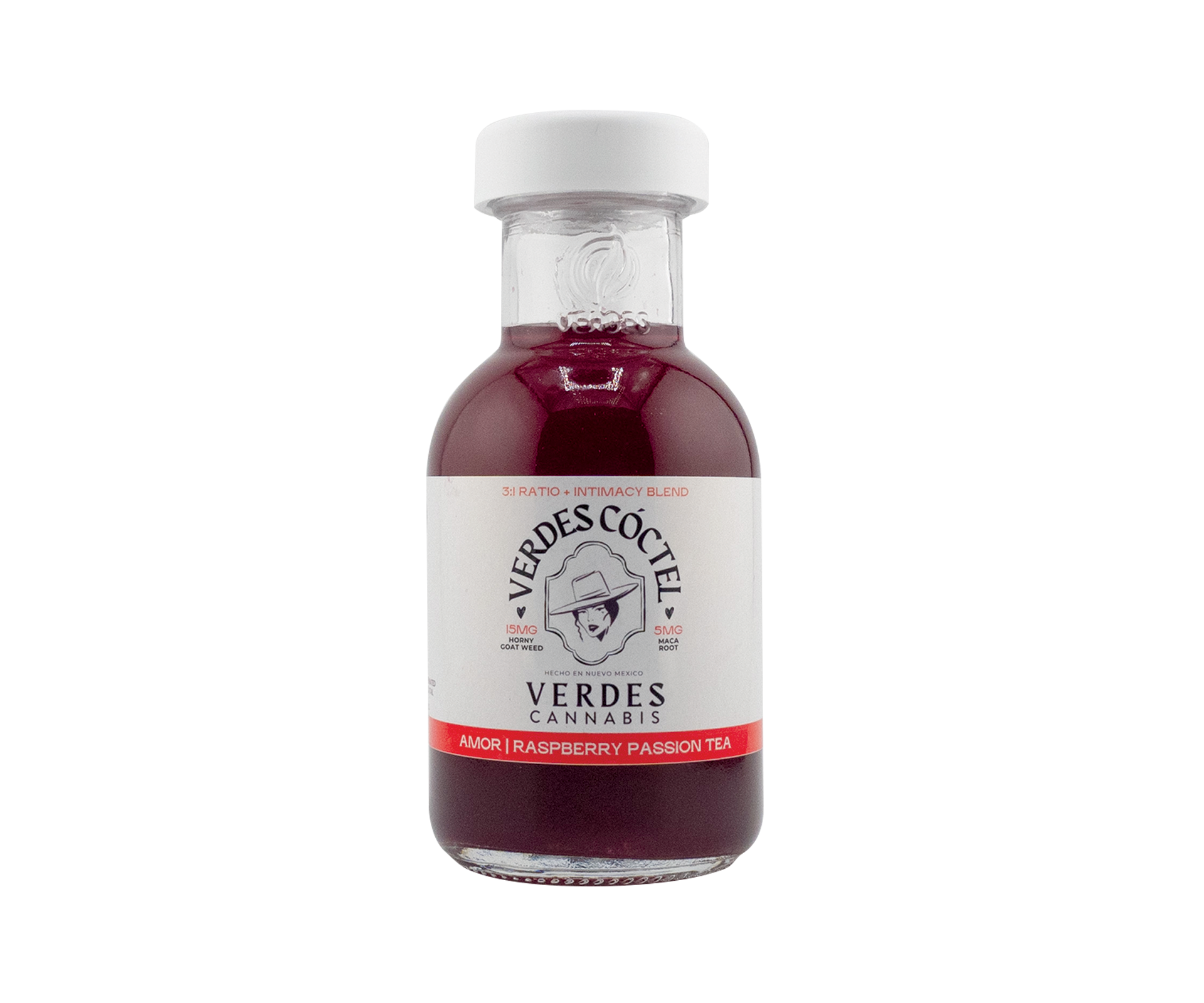 Photograph of product: Verdes | 100mg Beverages | 3:1 Raspberry Passion Tea