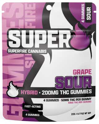 Photograph of product: Superfire - 200mg Gummies - Sour Grape