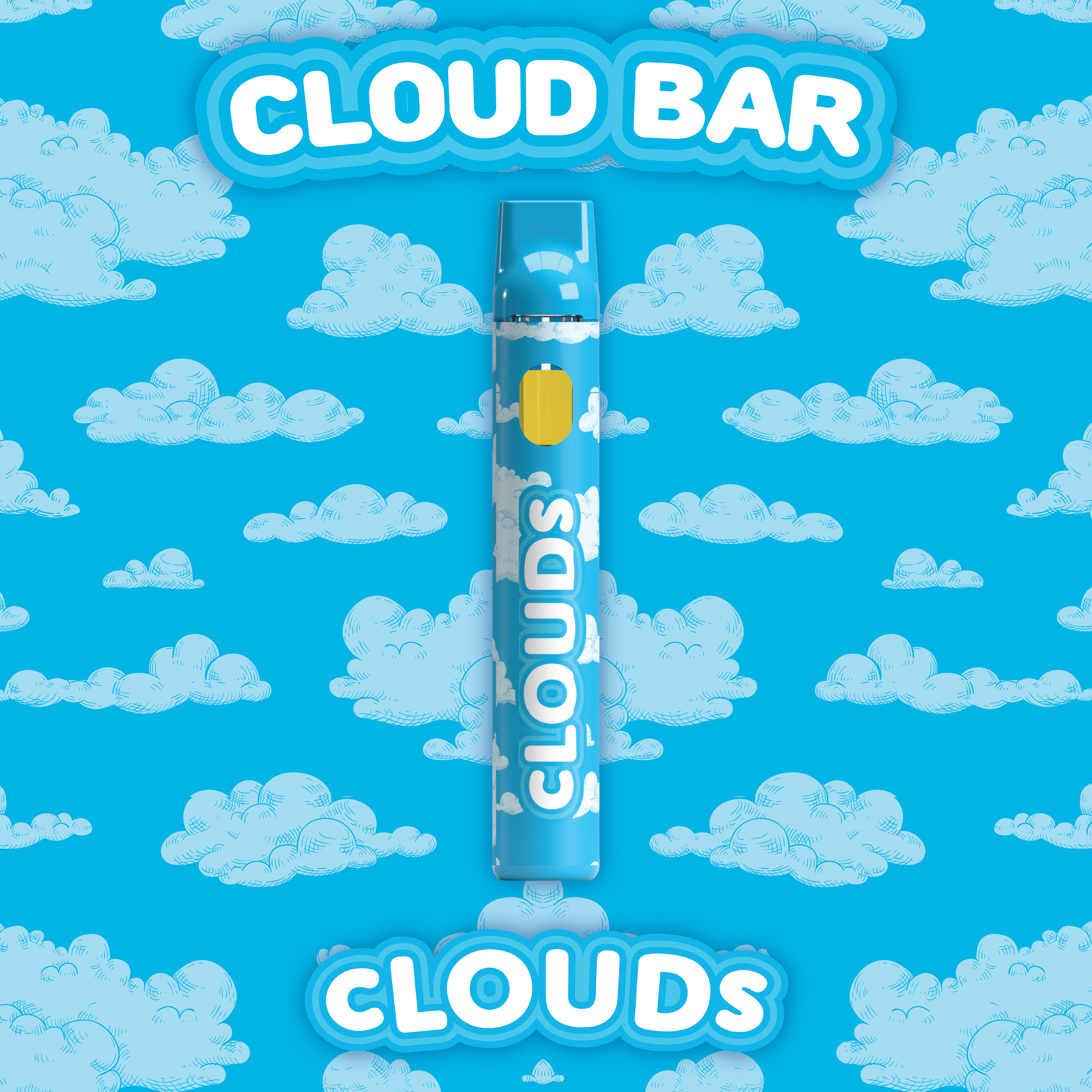 Photograph of product: Clouds - Disposable White Gushers - 1g