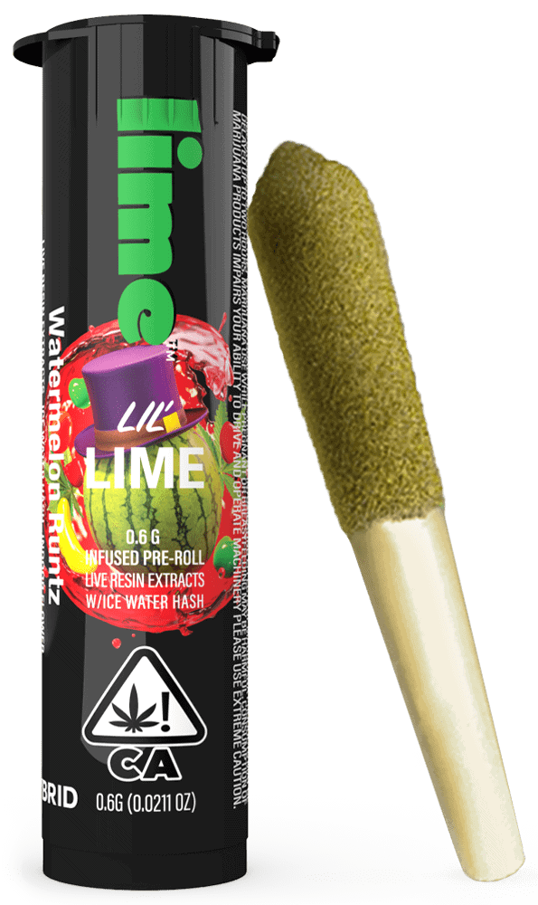 Photograph of product: Lil Lime Watermelon Runtz Infused Preroll (1pk)