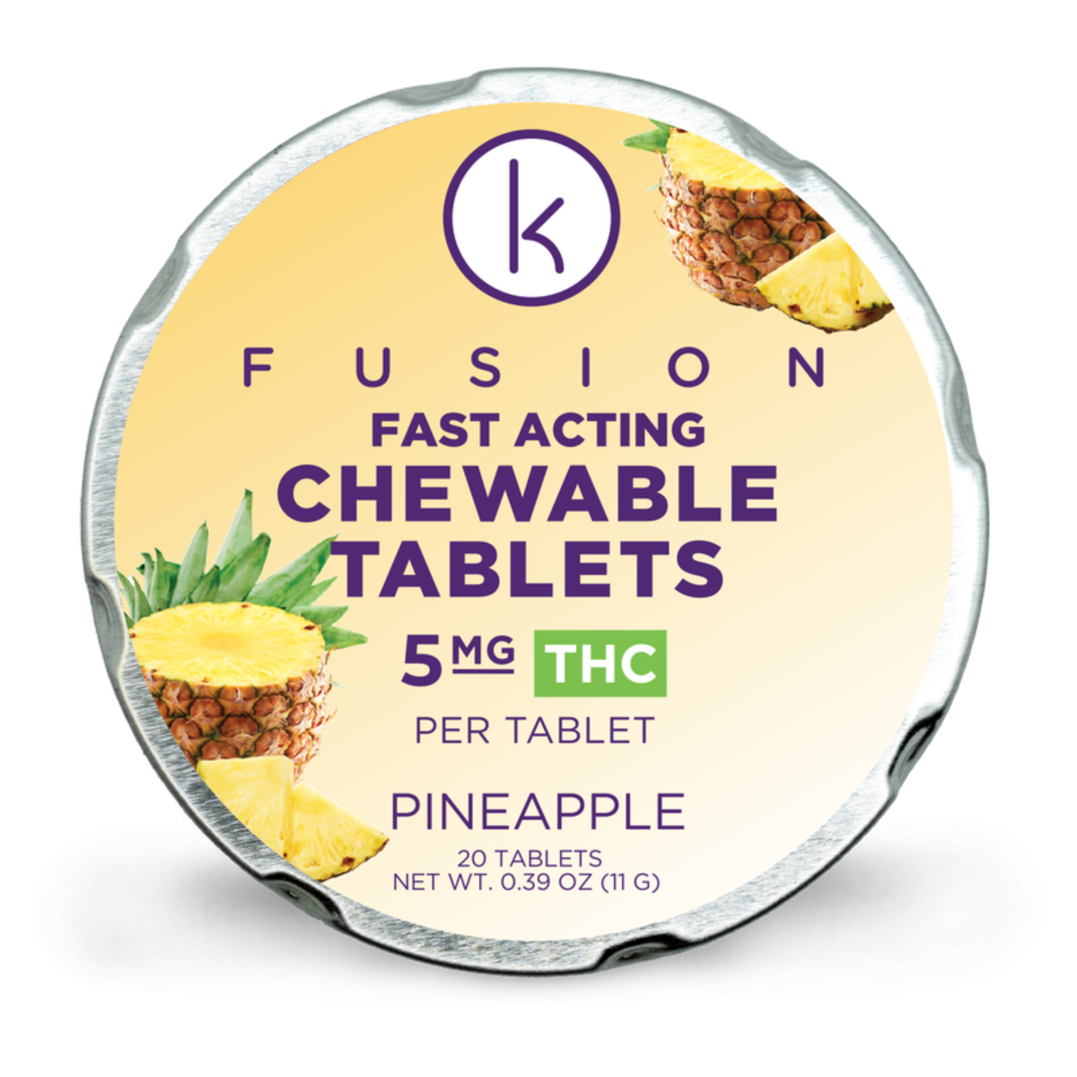 Photograph of product: Pineapple Chewable Tablets | 20pk