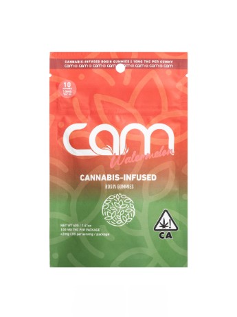 Photograph of product: WATERMELON 100MG ROSIN INFUSED GUMMIES