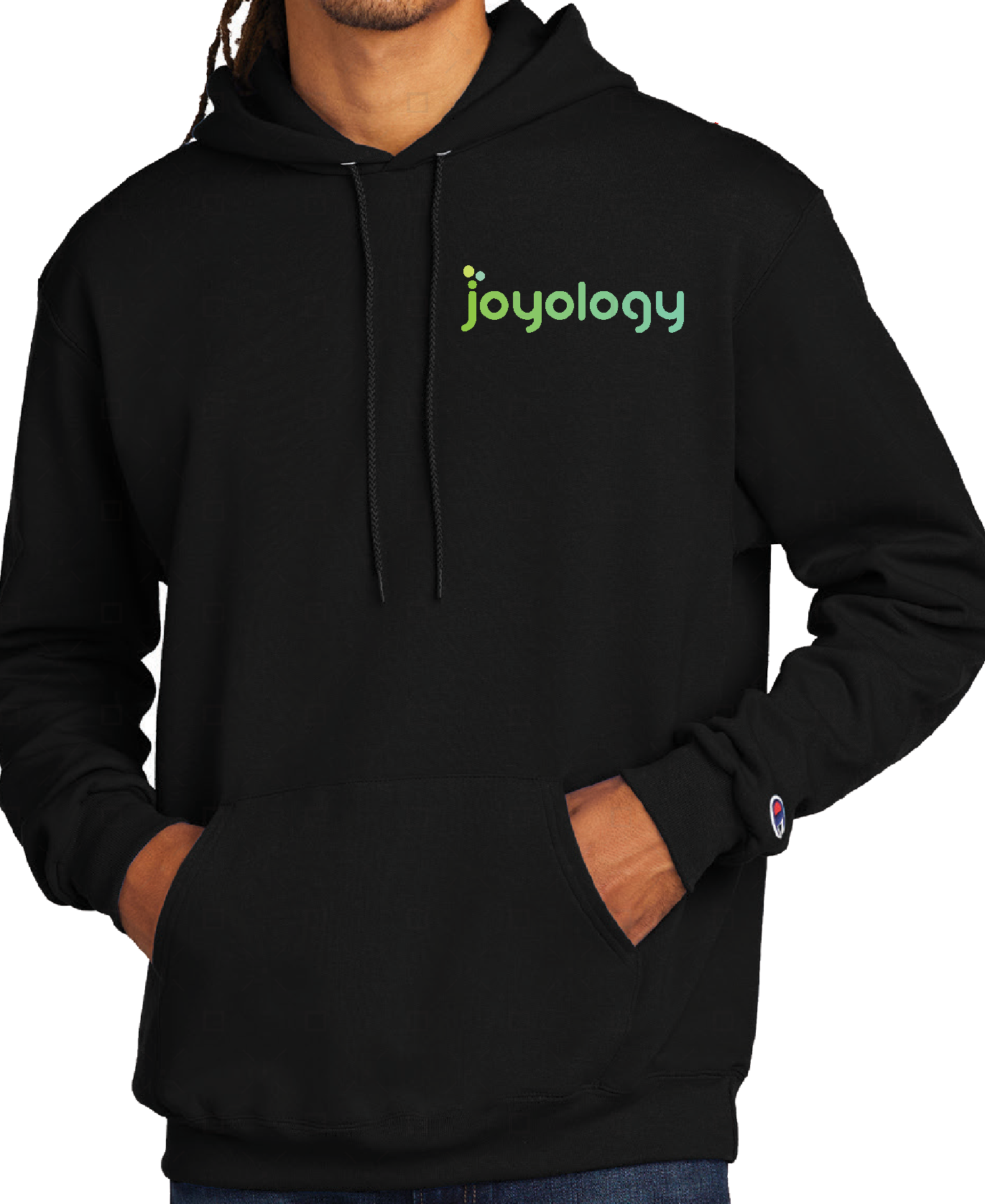 Photograph of product: Joyology Champion Pullover Hoodie Black (XL)