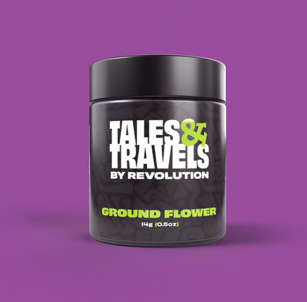 Photograph of product: Pre-Ground Flower | Tales & Travels | Royale - 14g