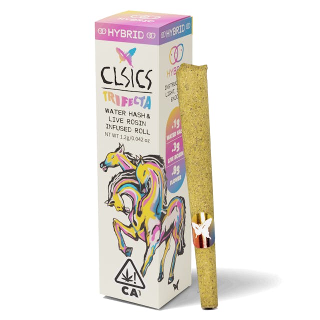 Photograph of product: Rainbow Beltz (H) Trifecta au chocolat 1.2g Pre Roll - Rainbow Beltz (H)