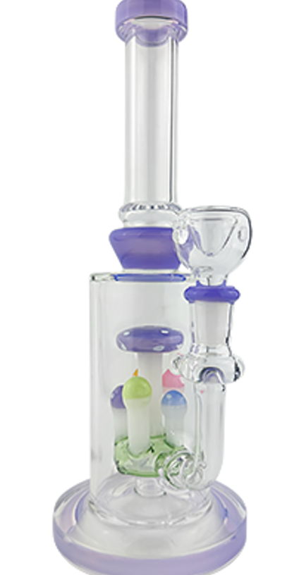 Photograph of product: 10" Mushroom Forest Perc Bong | Assorted Colors