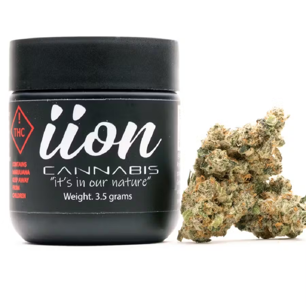 Photograph of product: iion | 3.5g Bud | Purple Garlic (H)