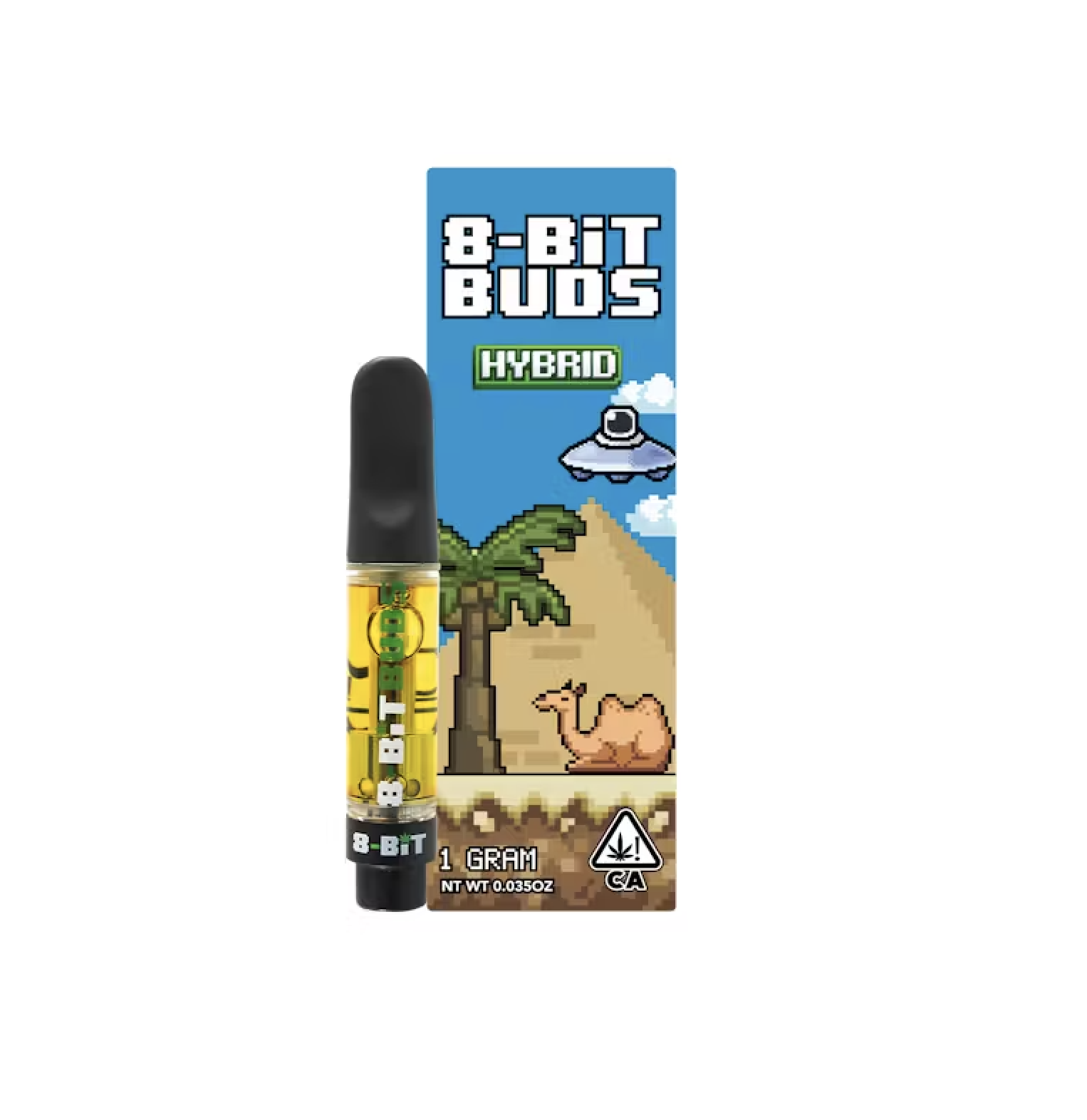 Photograph of product: 8 Bit Buds Rosin Infused Cart 1g - Cherry Pie (H)
