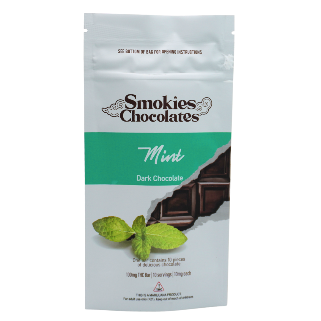 Photograph of product: Smokies Chocolate | Mint, Dark  | 100mg [#206]