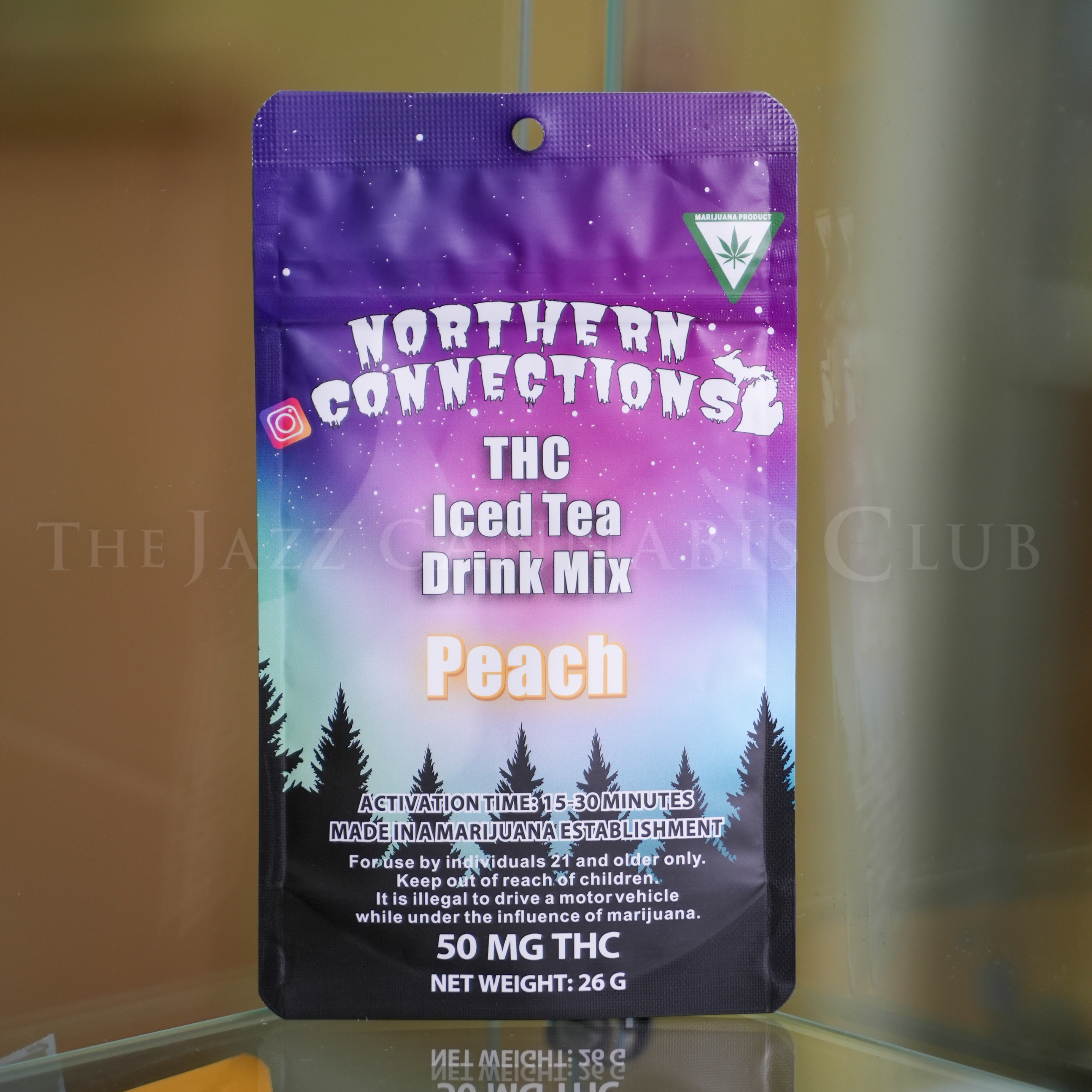 Photograph of product: Northern Connections - Peach - Iced Tea Drink Mix 50mg