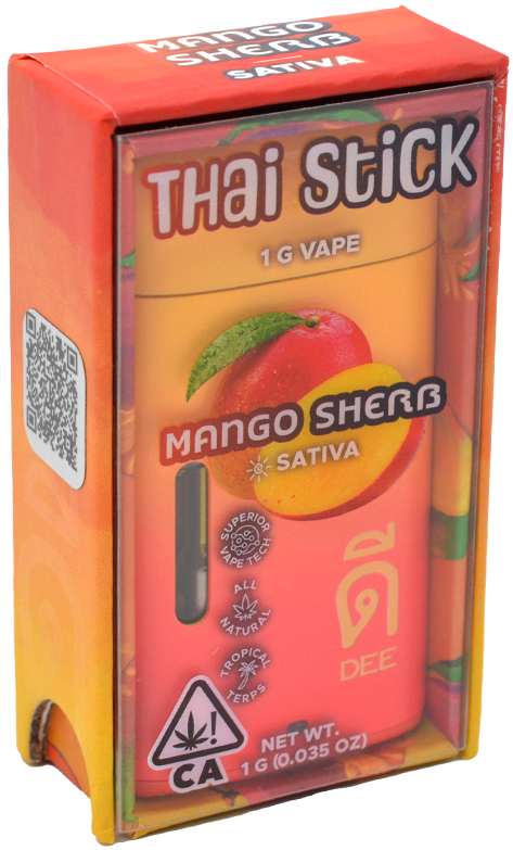 Photograph of Product: Dee Thai Stick | Mango Sherb | 1G AIO Vape (S)