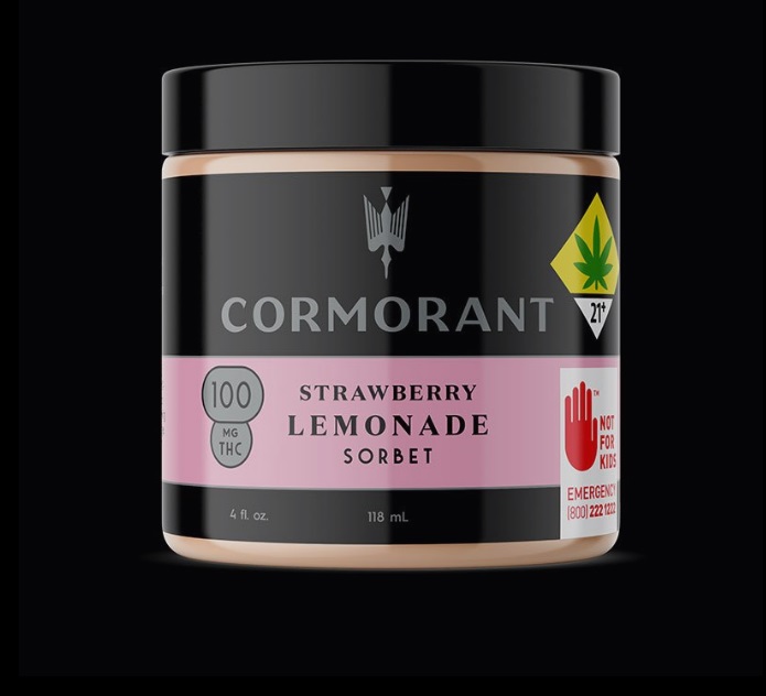 Photograph of product: Cormorant Strawberry Lemonade Sorbet 100mg 4Oz
