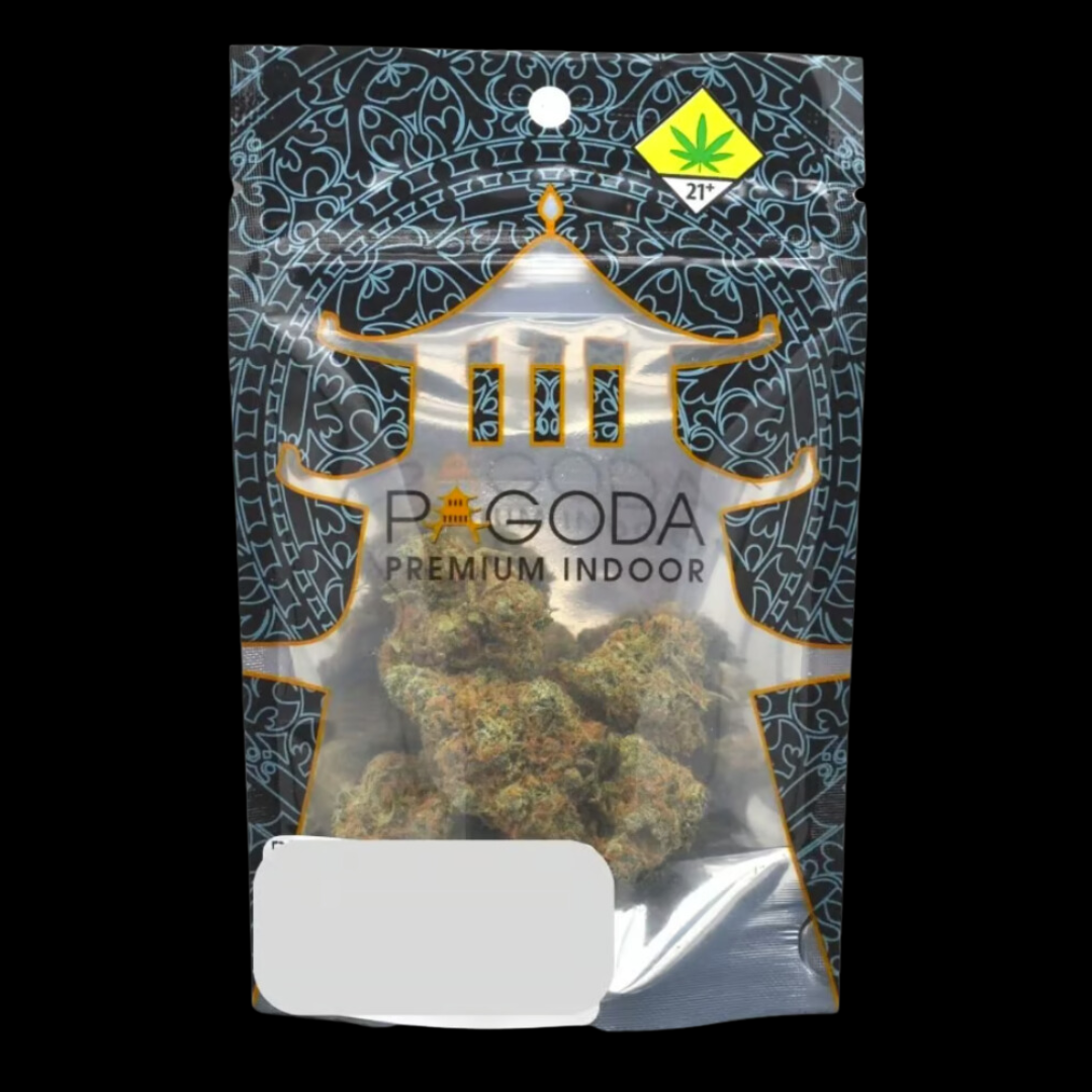 Photograph of Product: Bubba Kush Flower Pagoda - 3.5g