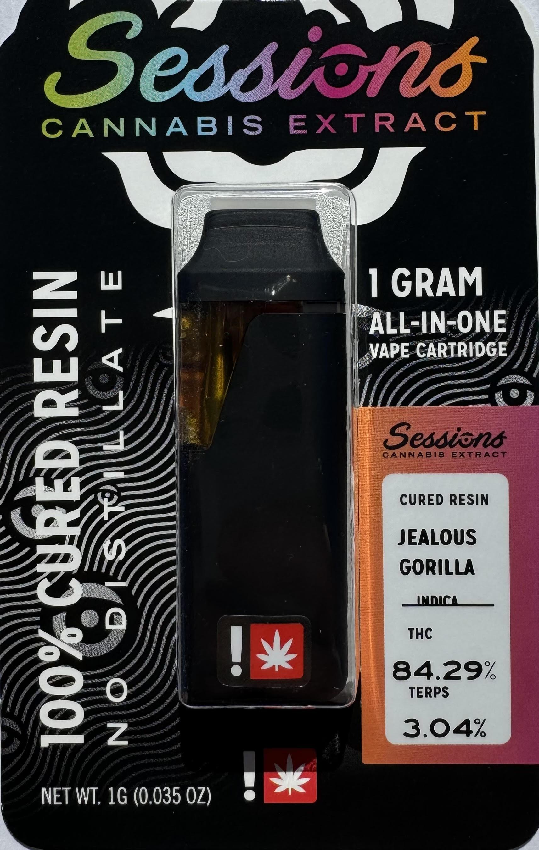 Photograph of product: Cartridge - TF - Sessions - 1g All-In-One - Peaches Peaches