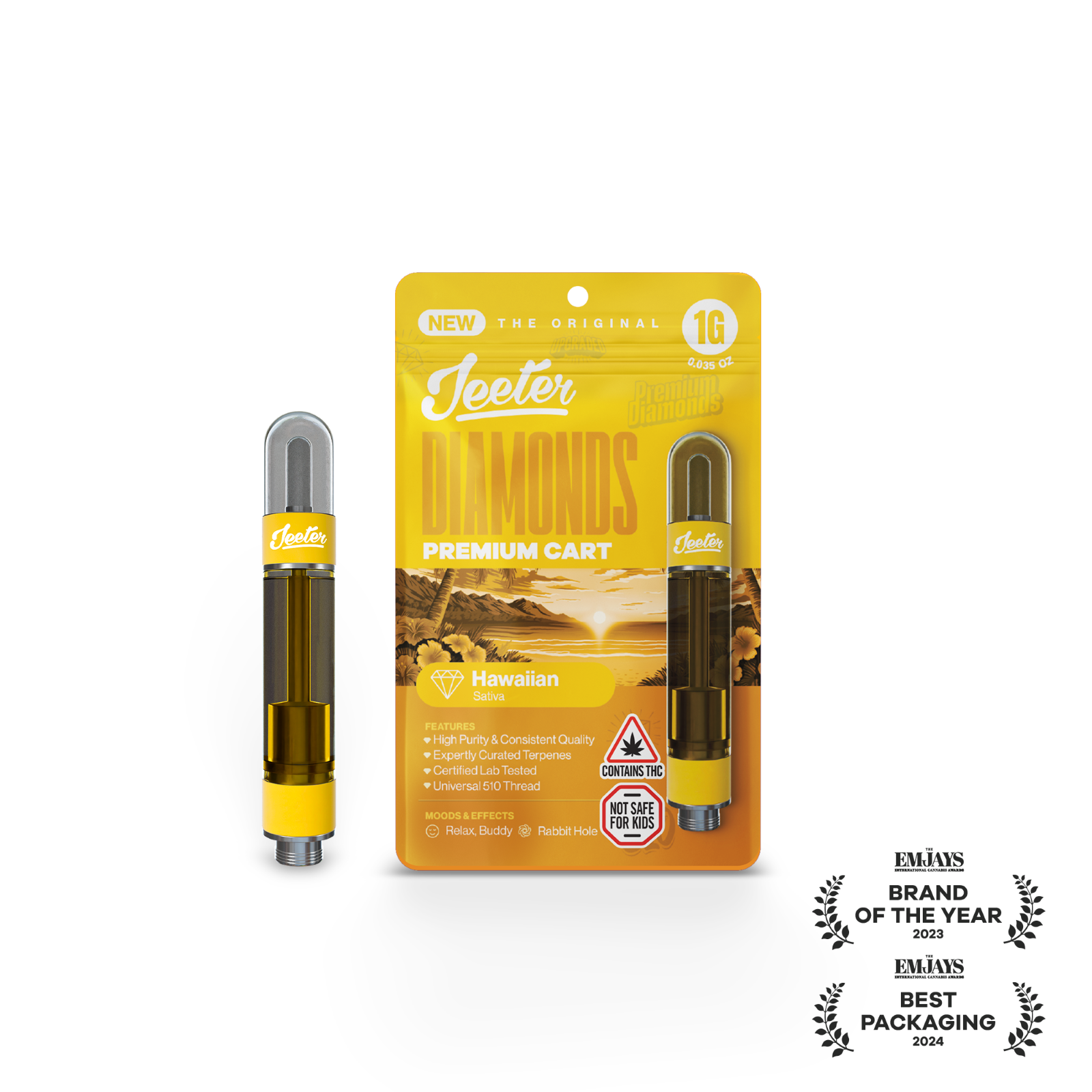 Photograph of product: 1000mg Vape Cart | Hawaiian | Jeeter