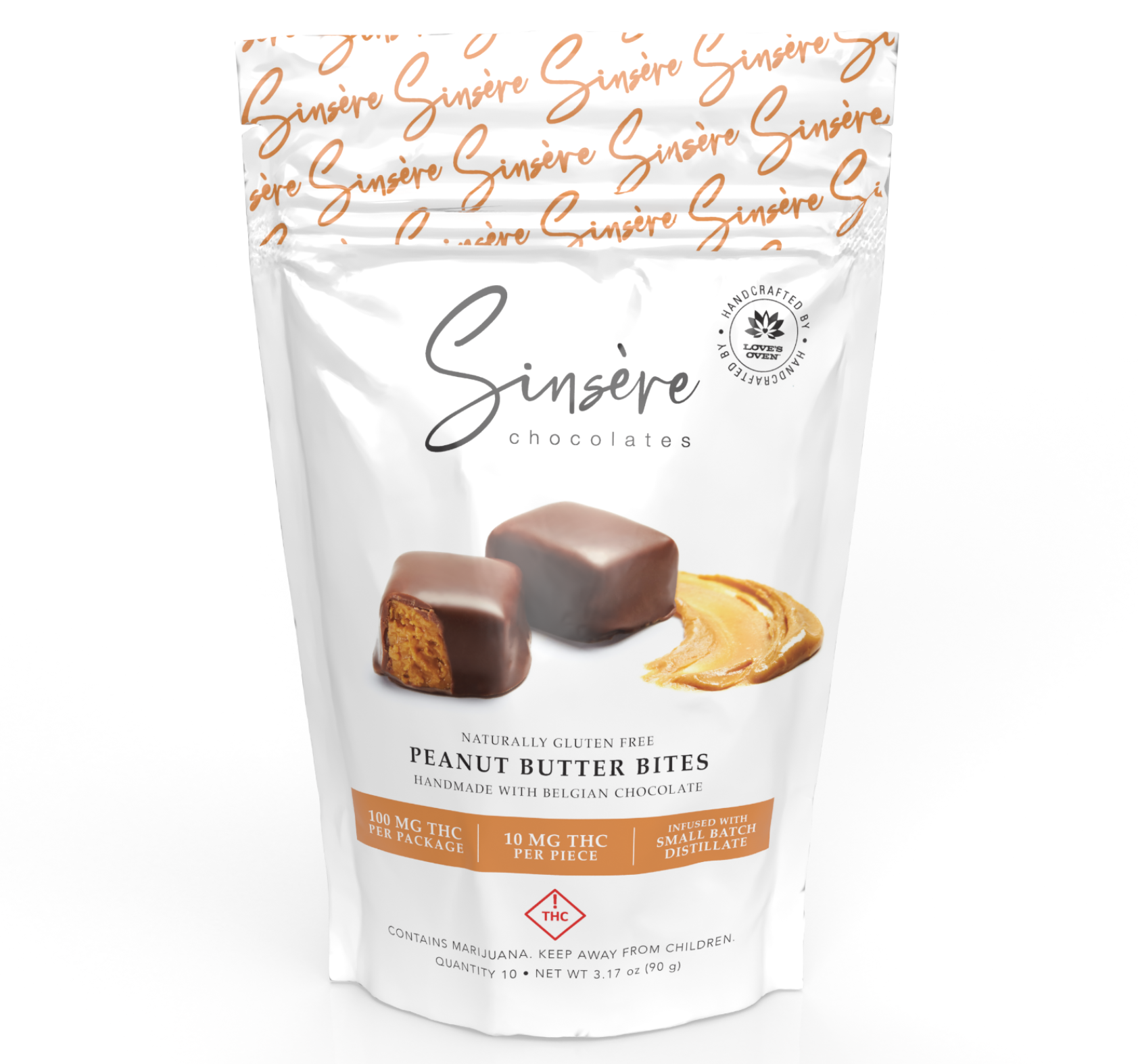 Photograph of product: Sinsere Peanut Butter Bites 100mg