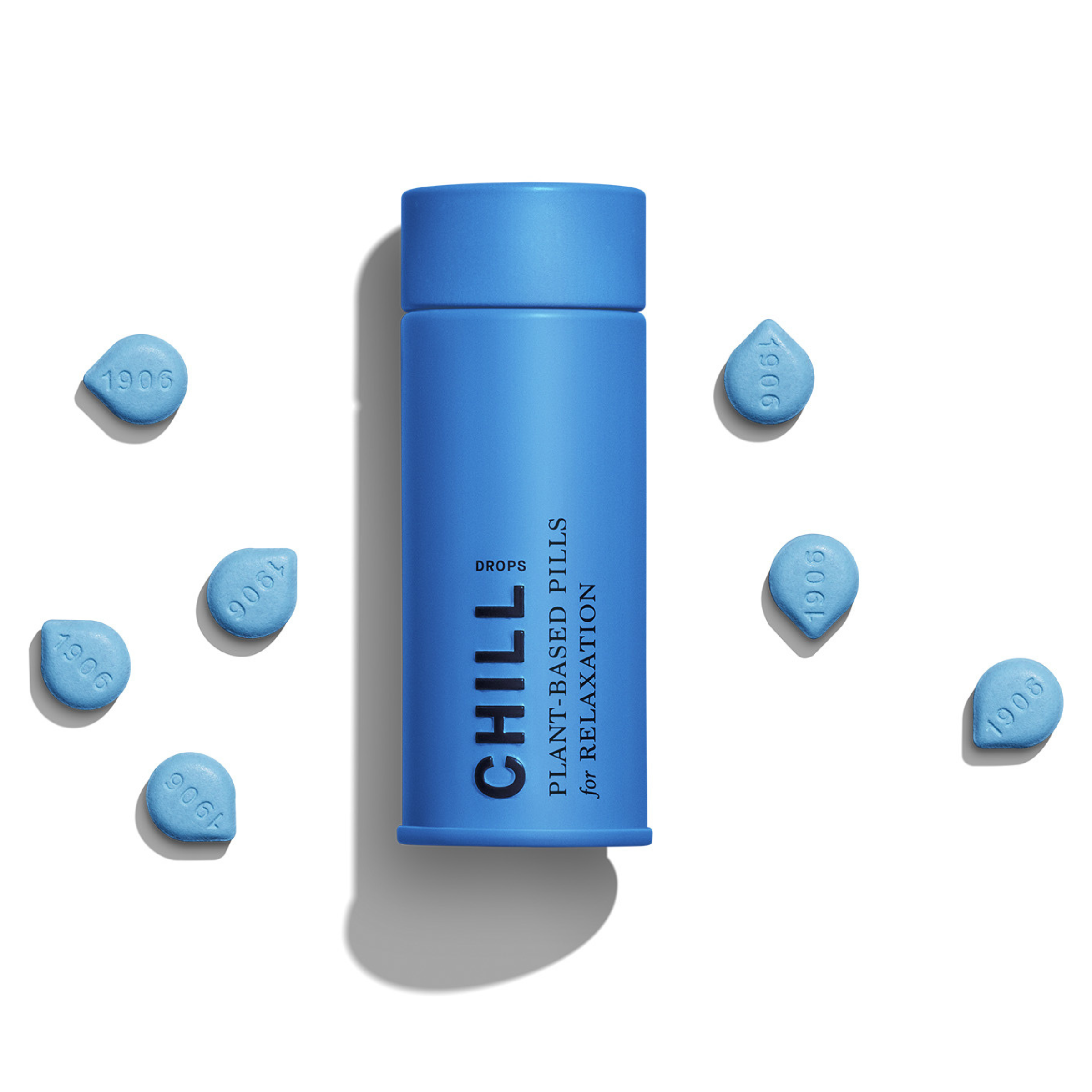 Photograph of product: 1906 | Tablets | CHILL Drops 20pk | 100mg