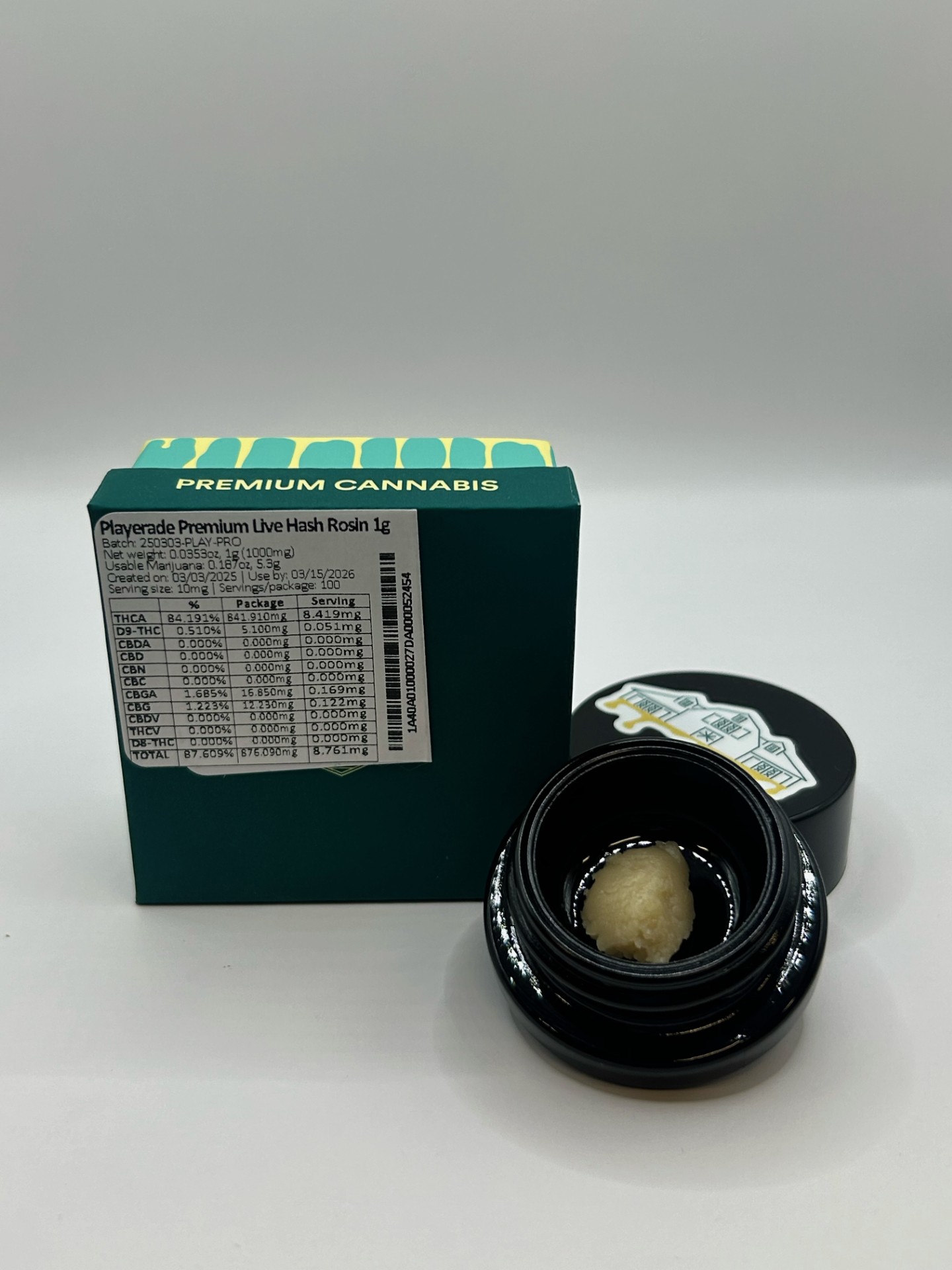 Photograph of product: Bountiful Farms | Playerade Premium Live au chocolat Rosin | 1g