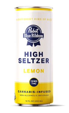 Photograph of product: Pabst High Seltzer 10mg High Lemon