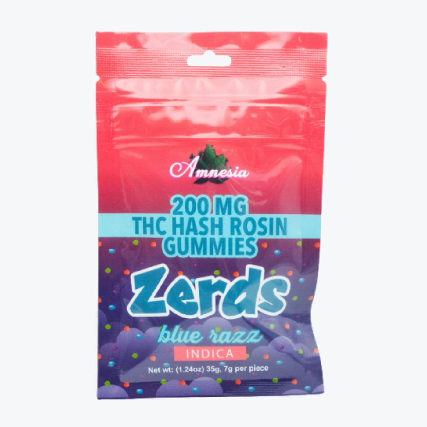 Photograph of product: Amnesia - Blue Razz Rosin Zerdz 200mg 1pk