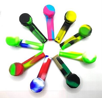 Photograph of product: Silicone Hand Pipe - Assorted Colors