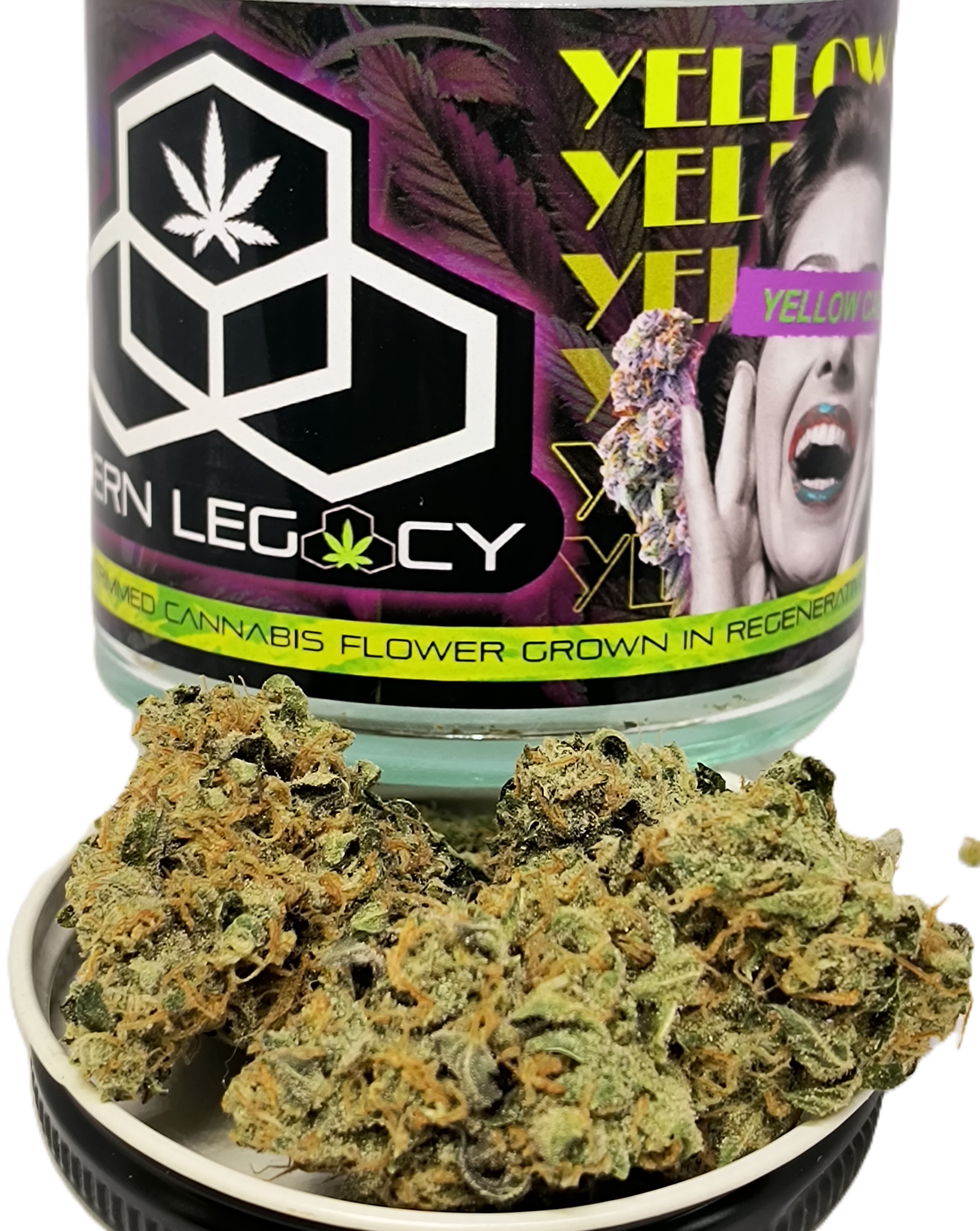 Photograph of product: Yellow Cab Jar | Bern Legacy - 3.5g