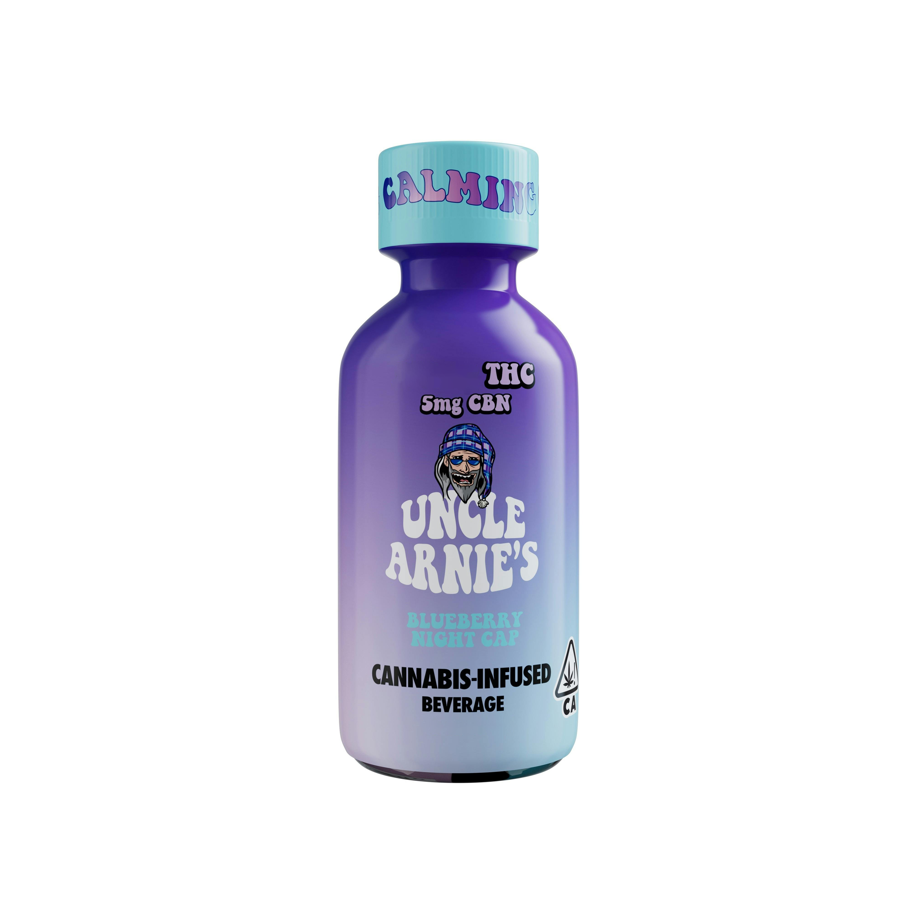 Photograph of product: Uncle Arnie's - Blueberry Night Cap Syrup Beverage 200mg + 50mg CBN | 2/$20