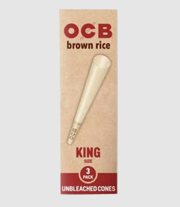 Photograph of product: OCB Brown Rice Cones - King Size