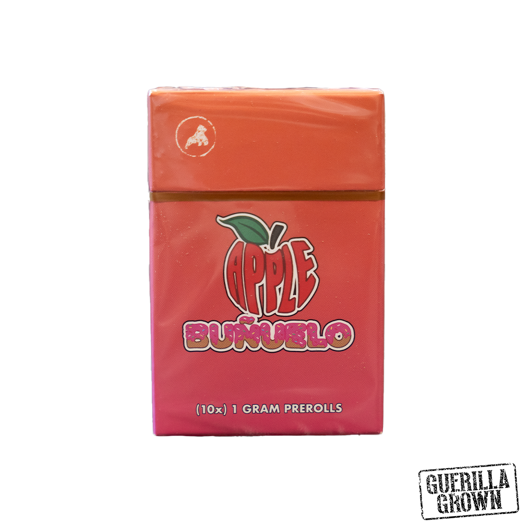 Photograph of product: Guerilla Grown | Apple Fritter | 10pk/1G Full Flower Pre-Rolls