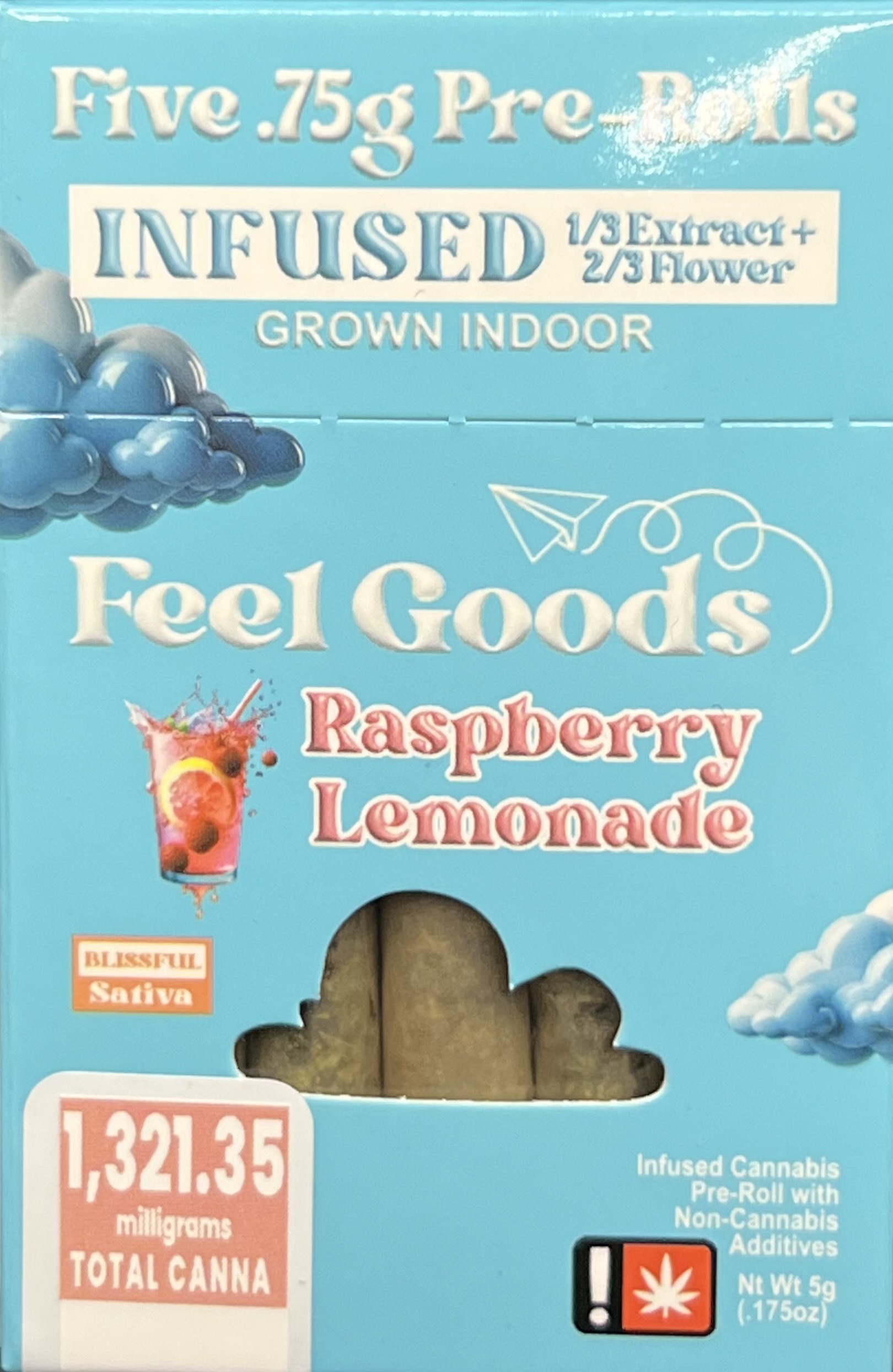 Photograph of product: Feel Goods Pink Lemonade Infused 5 PK