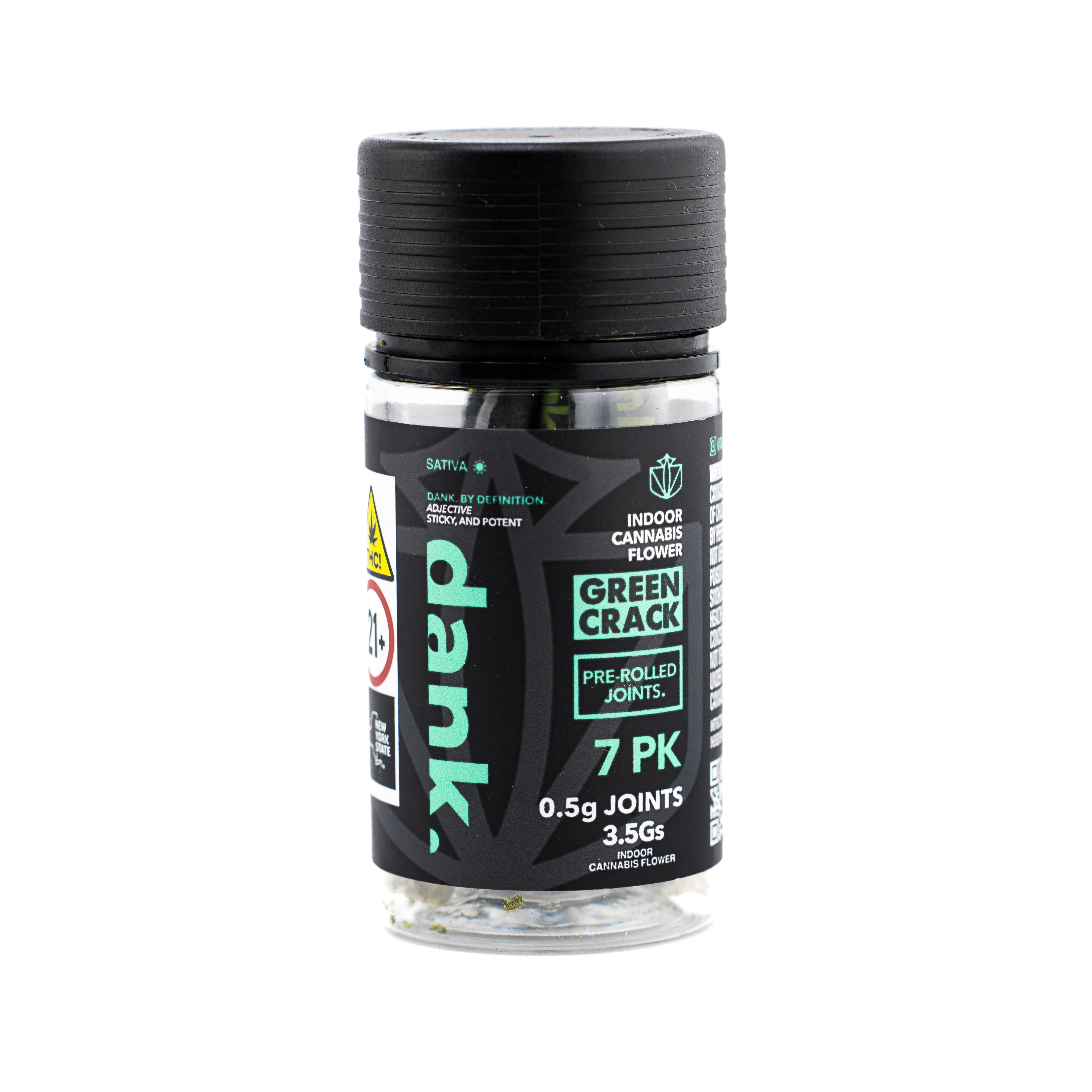 Photograph of product: GREEN CRACK (7 PACK PRE-ROLL)