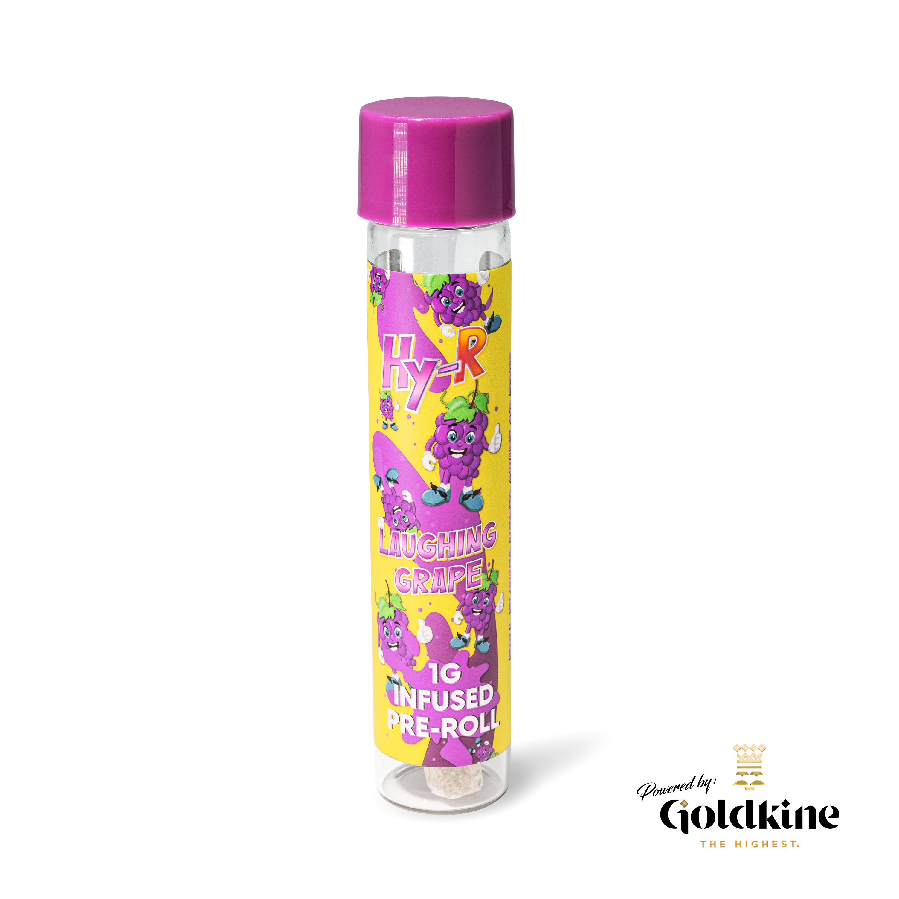 Photograph of product: HY-R | Laughing Grape | Infused Pre-Roll | 1g