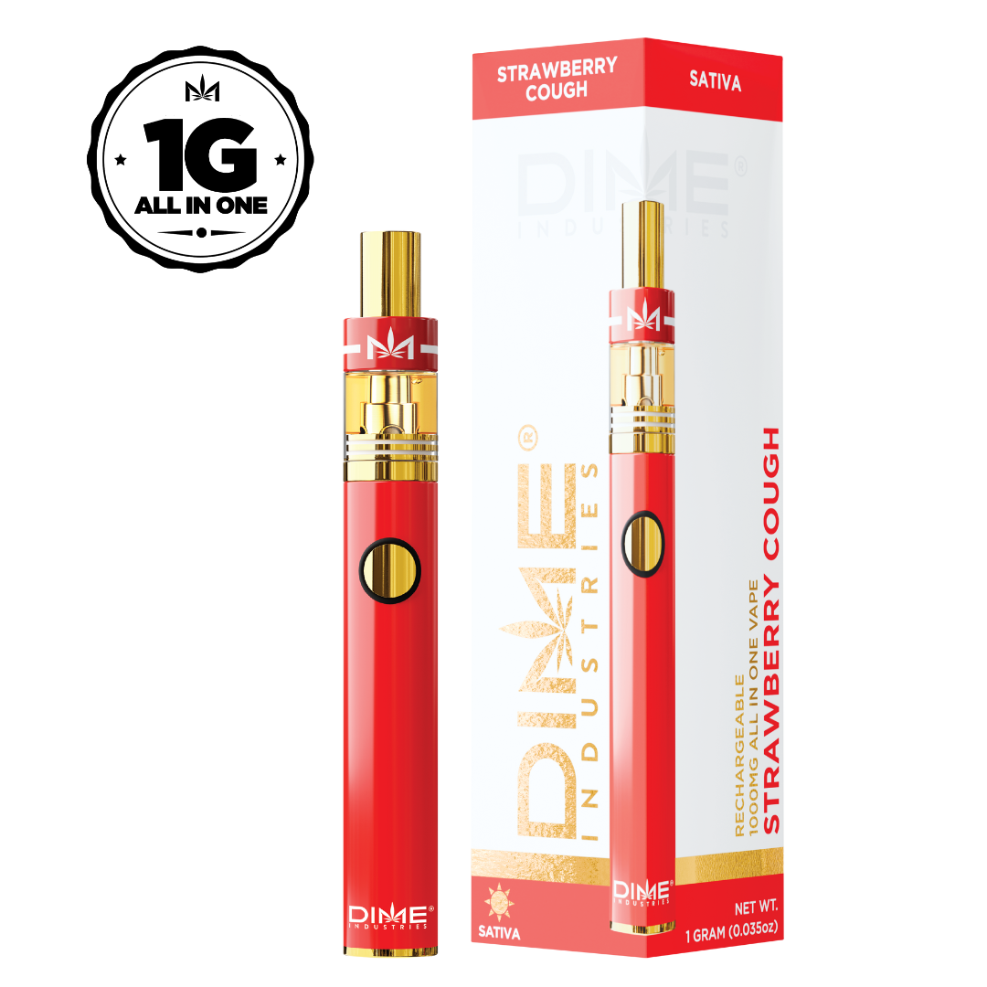 Photograph of product: STRAWBERRY COUGH 1000MG ALL IN ONE