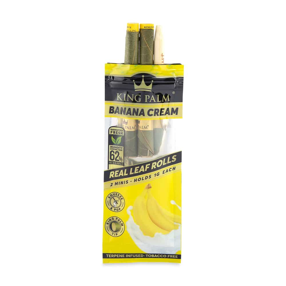 Photograph of product: King Palm - Banana Cream - Mini Rolls (2pk)