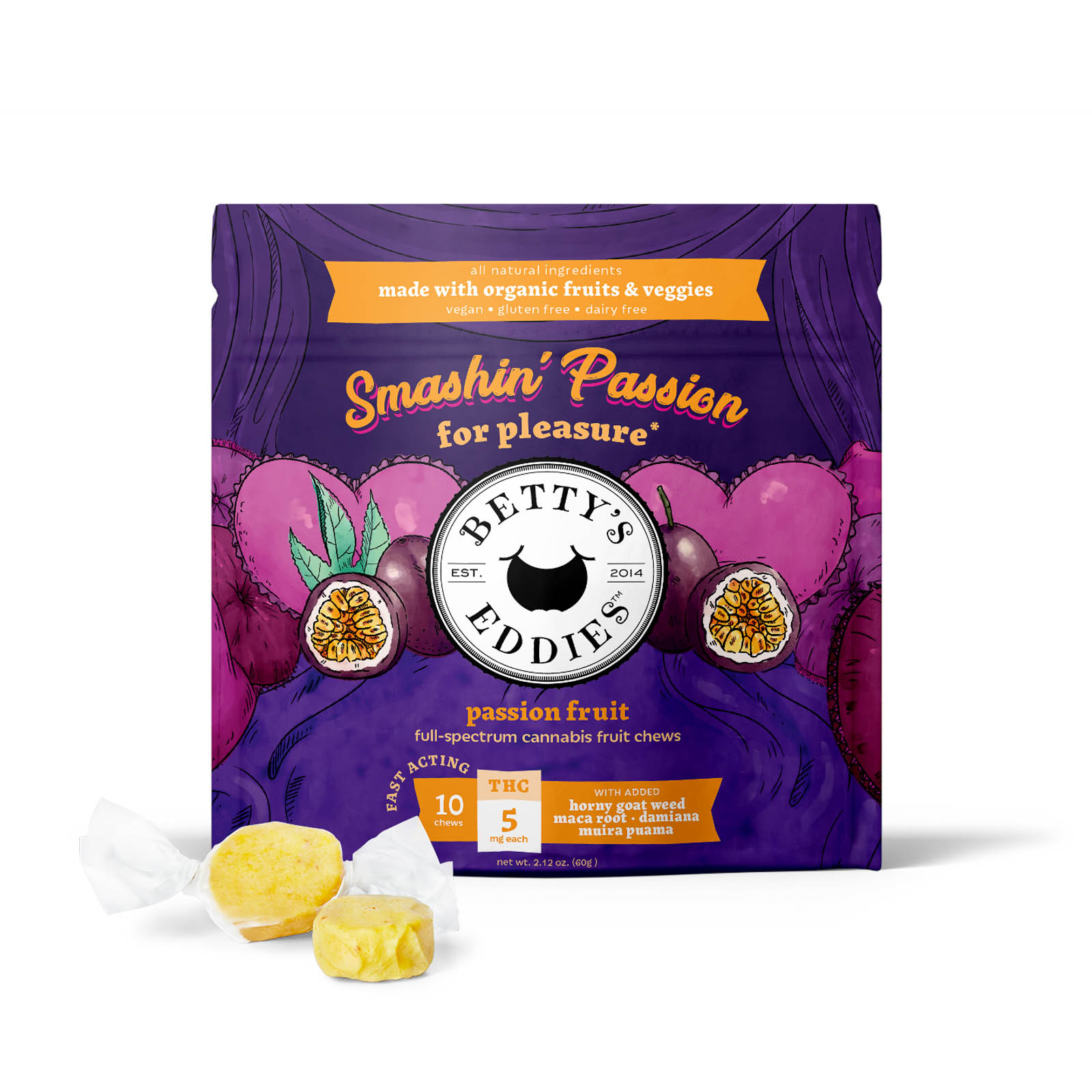 Photograph of product: Smashin Passion - Passionfruit Fruit Chews