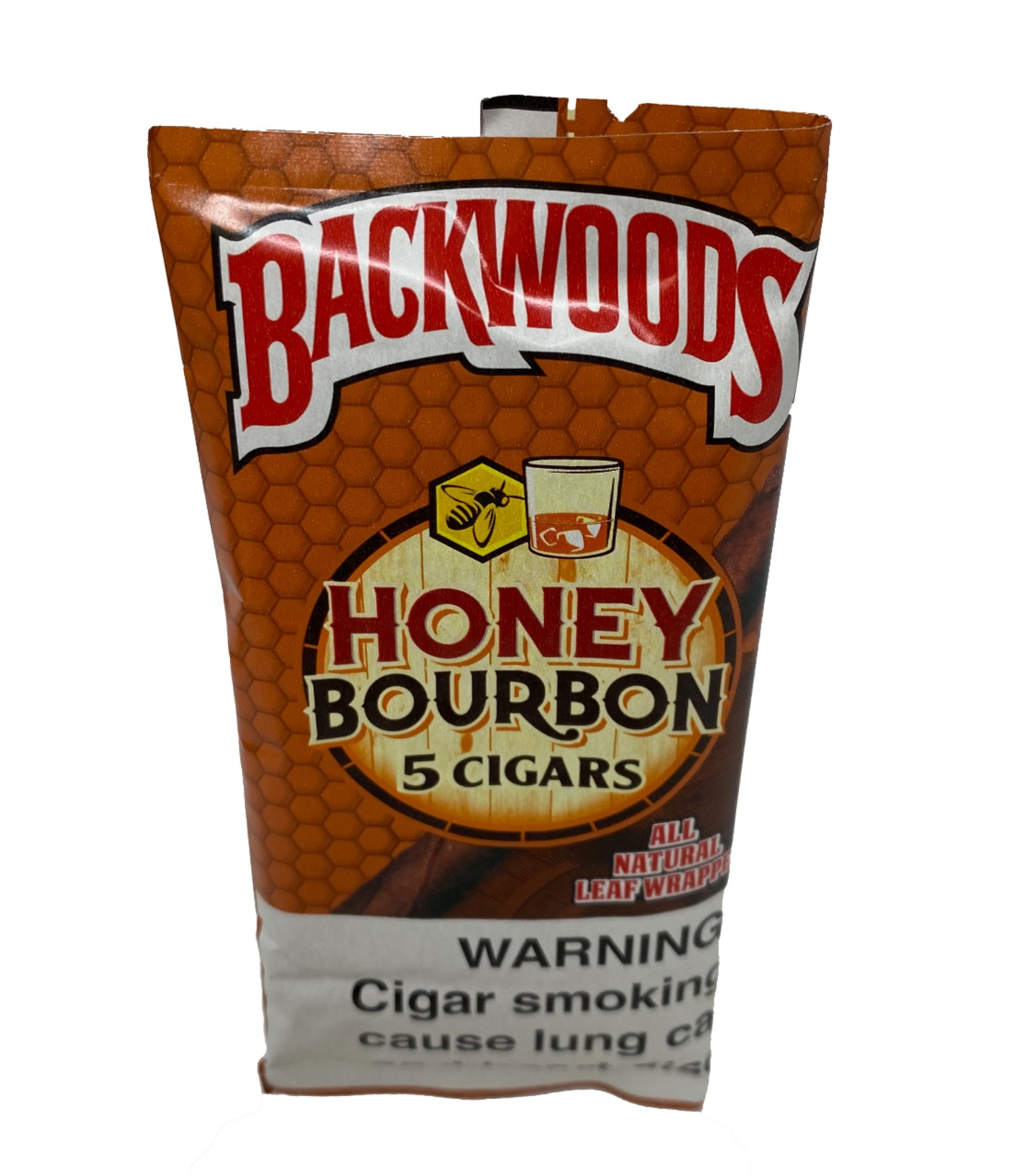 Photograph of product: Backwoods Honey Bourbon Cigar 5-Pack