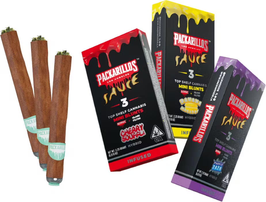 Photograph of product: Packarillos | 2.25g Infused Mini Blunts | Purple Zaza