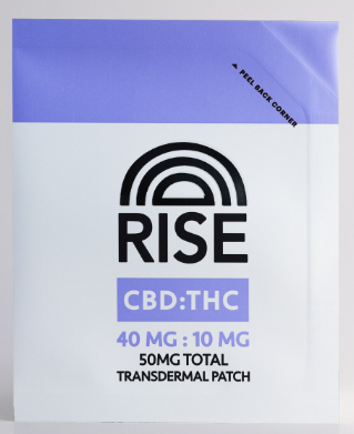 Photograph of product: Rise   50mg Transdermal Patch   Cbd/Thc 40mg/10mg
