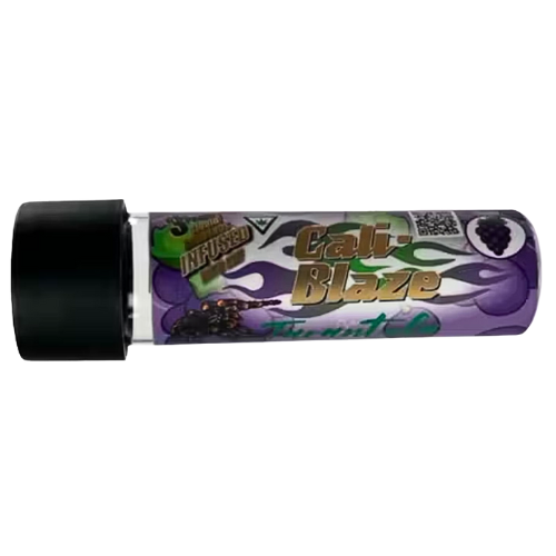 Photograph of product: Cali-Blaze Grape Oui'd Tarantula Infused Pre-Roll 3 Pack 3g