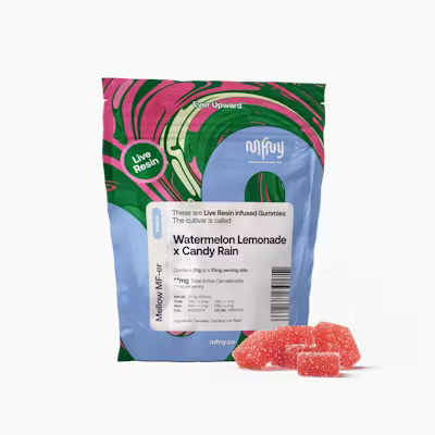 Photograph of product: Watermelon Lemonade x Candy Rain | Live Resin Gummies | 10pk | 100mg (I)