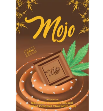 Photograph of product: Mojo Chocolates - Caramel Filled Milk Chocolate 200mg (REC)