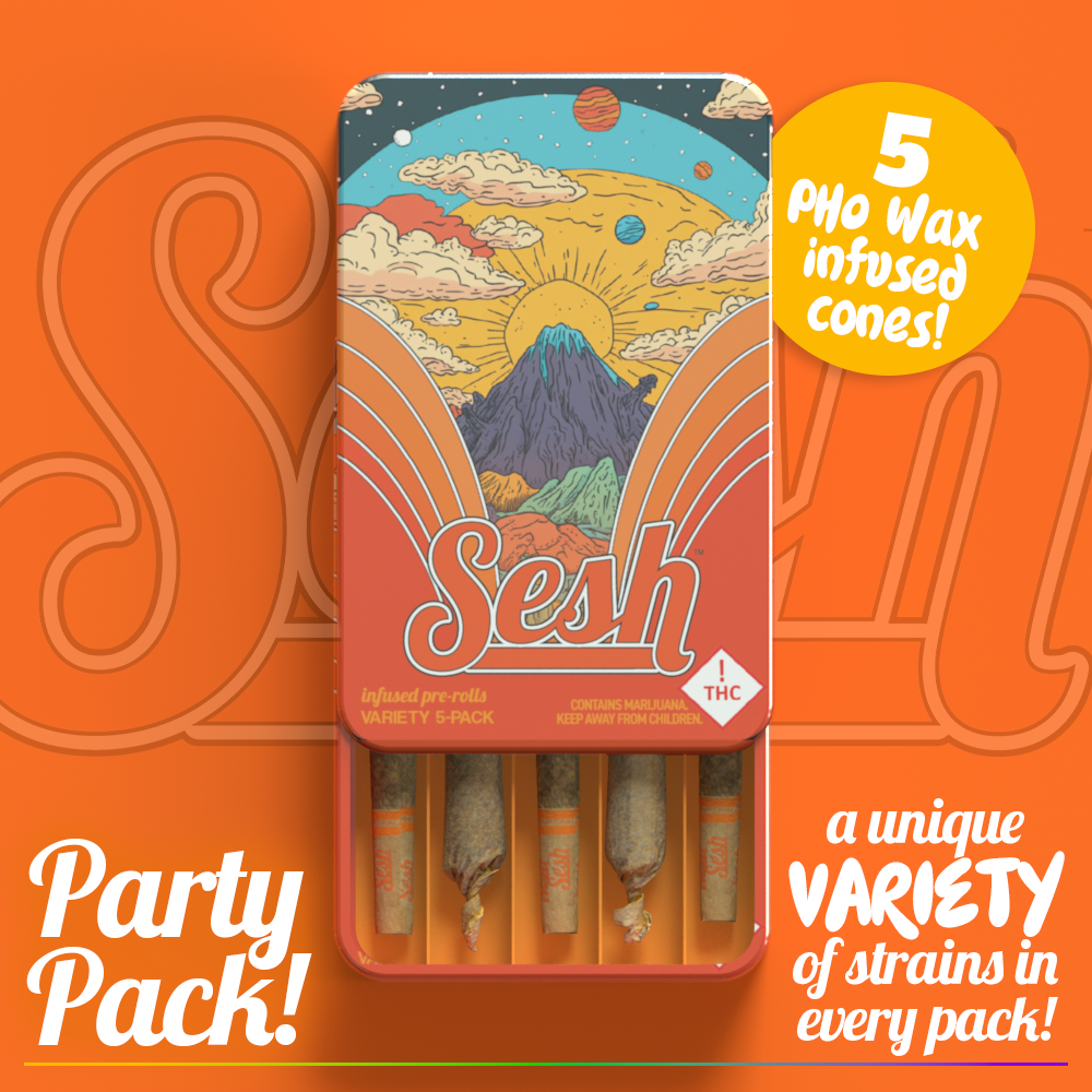 Photograph of product: Sesh Infused Cone Variety Pack