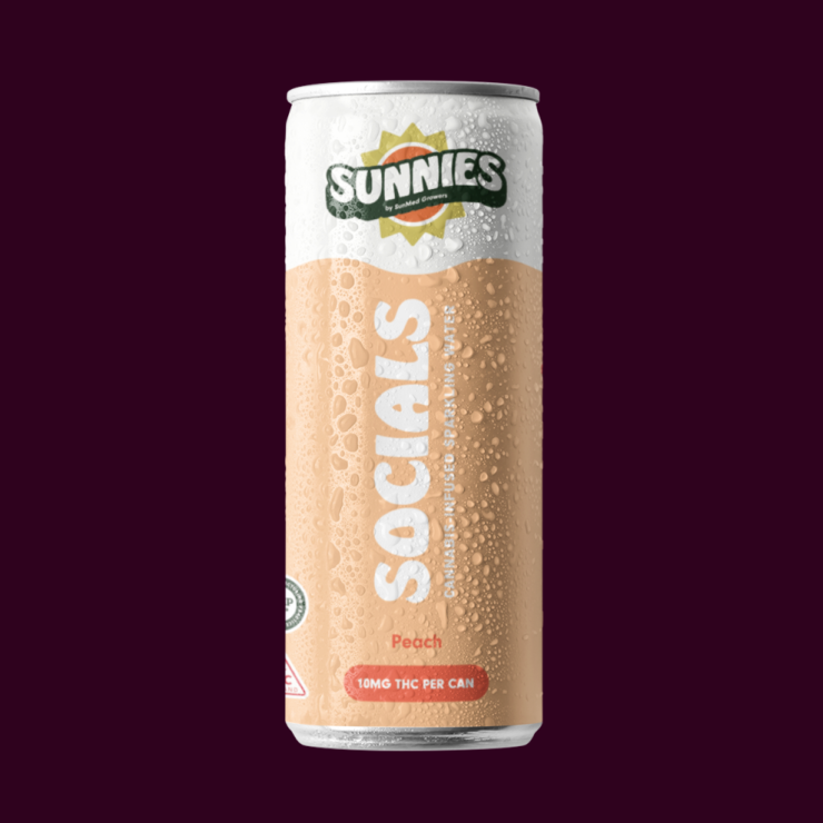 Photograph of product: Peach Sparkling Water | 10mg