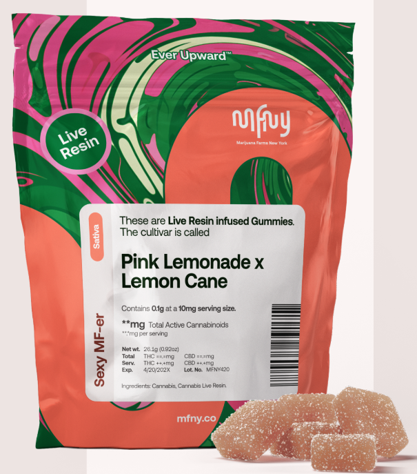 Photograph of product: MFNY | Pink Lemonade x Lemon Cane - 100mg Live Resin | 10pk