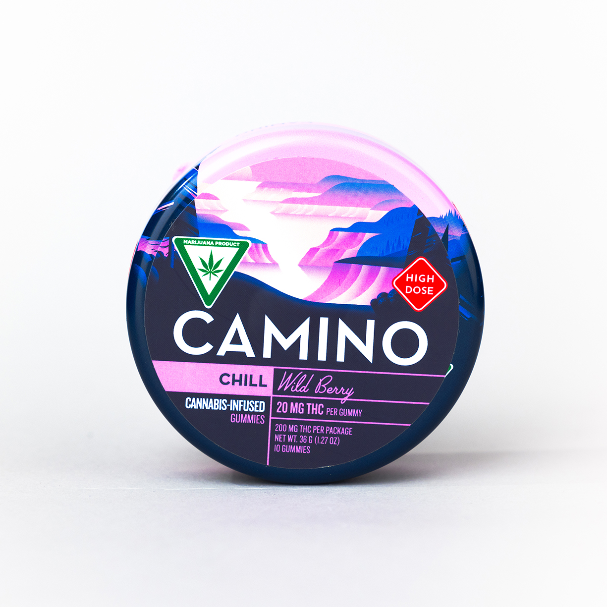 Photograph of product: Camino 200mg Gummies Wild Berry