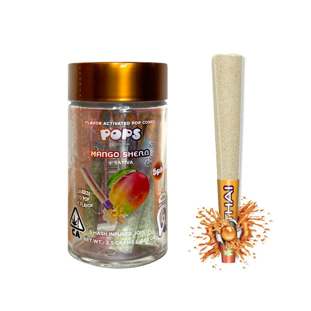 Photograph of product: Dee Thai | Mango Sherb | Pops