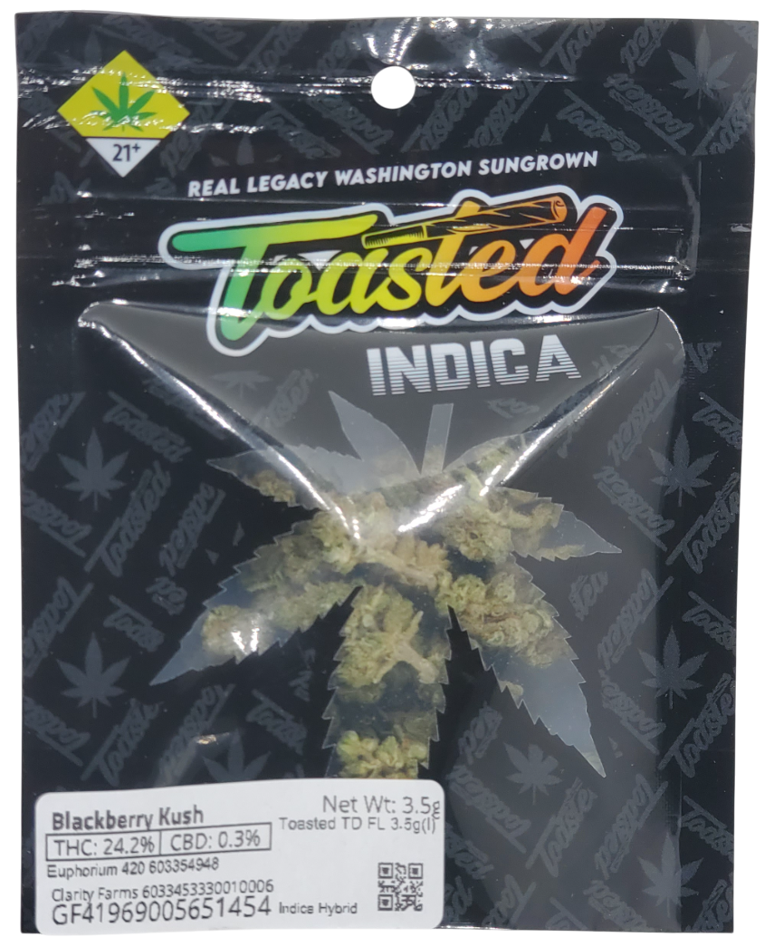 Photograph of product: Toasted Blackberry Kush - 28g