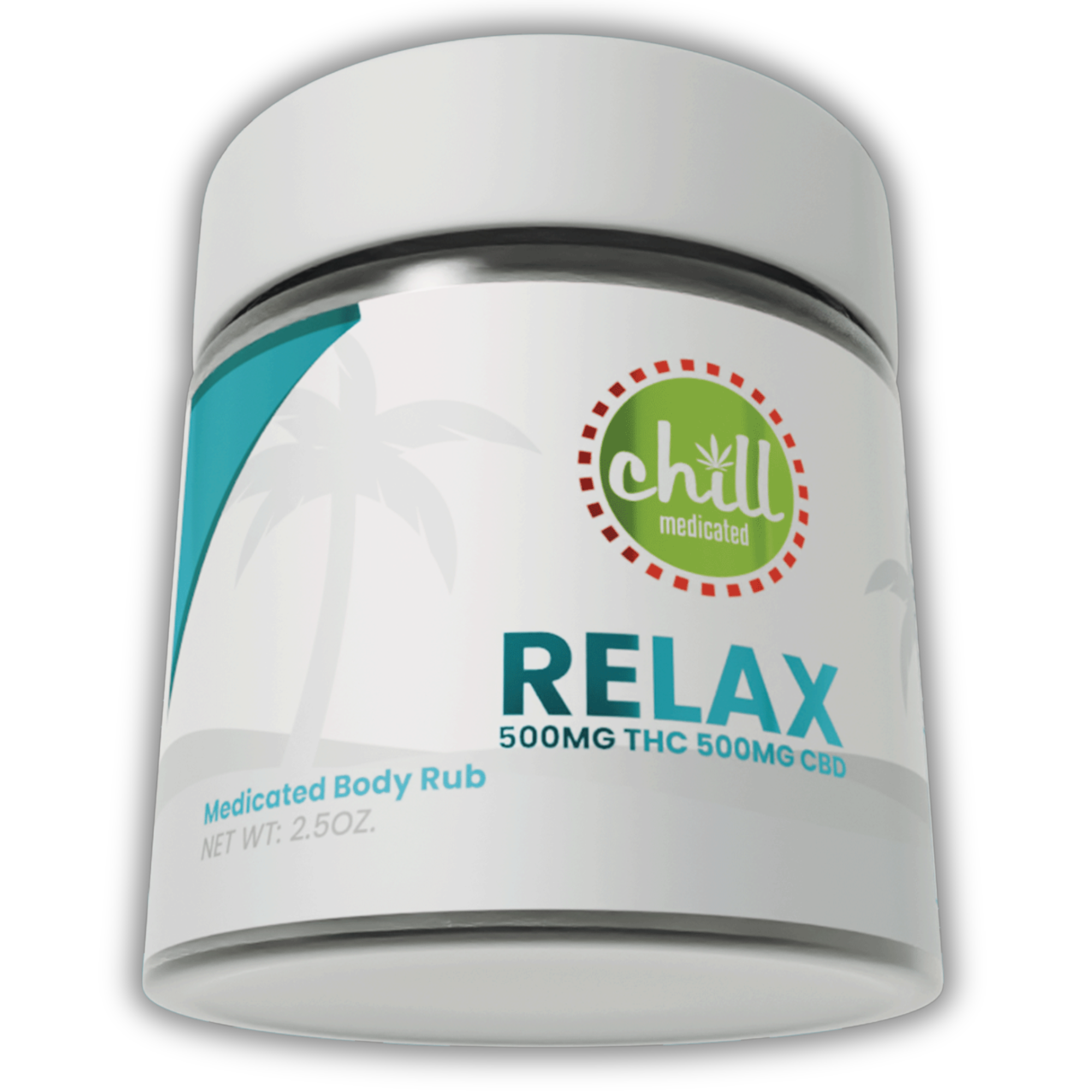 Photograph of product: Chill Medicated | Rub | Relax TH-oui/CBD 1:1 (500mg TH-oui : 500mg CBD)