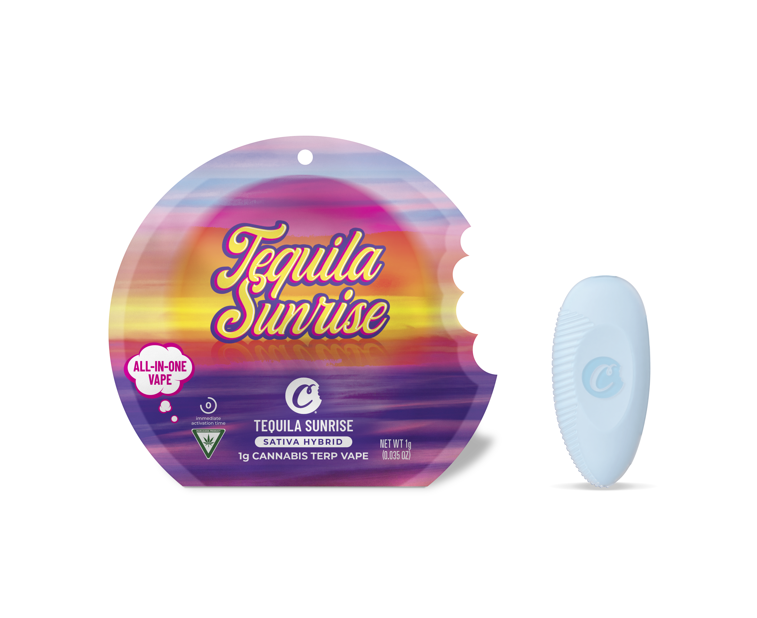 Photograph of product: Cookies - Disposable - Tequila Sunrise (1g)