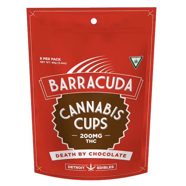 Photograph of product: Barracuda Death By Chocolate Cups 200mg Rec